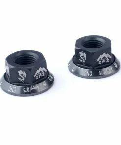 Accessoire Vélo,MUQZI 2 Pièces Vélo M10 Moyeu écrou En Alliage D'aluminium Boulon Bride Roue Avant Roue Arrière Bouchon - - Avis / Test