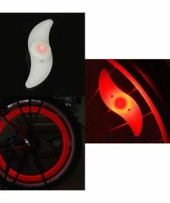 Avec Batterie Vélo Rayons Lumière VTT Lumière Led Sécurité Vélo Roue Lumières Trois Mode Vélo Lumiè - Modèle: Rouge - Avis / Test