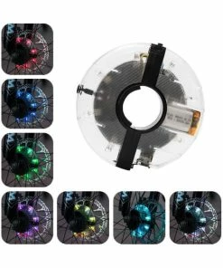 Bicyclette Roue LED Lignts Étanche Eclairage Roue De Vélo Avec 18 Différents Modèles De Changements Multicolores Pour VTT B - Avis / Test