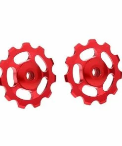 Bike Derailer Poulies Vélo Arrière De Dérailleur Vélo Variable Variable Variable Rouge Vitesse Roue 2pcs - Avis / Test