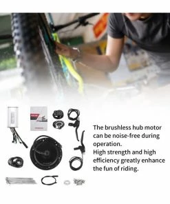 Dilwe Kit De Conversion De Vélo électrique Hub Motor Assembly 36V 500W Roue Arrière(rayons 28 Pouces 12G) - Avis / Test