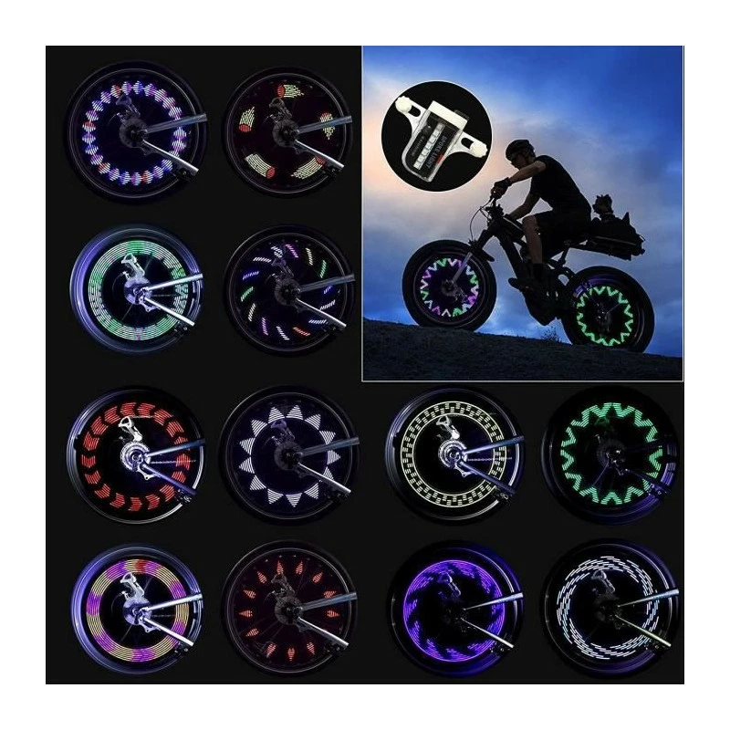 Herefun 2pcs LED Roue Lumières, Lumières De Roue De Vélo Roue Rayon Étanche Lampes LED, Décoration Rayons De Roue De Vélo - Avis / Test 1 Herefun 2pcs LED Roue Lumières, Lumières De Roue De Vélo Roue Rayon Étanche Lampes LED, Décoration Rayons De Roue De Vélo - Avis / Test