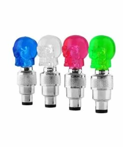 Lampe LED Néon Avec Tête De Mort Pour Roue De Vélo, Avec Batterie, Bouchon De Valve White -WGHY1625 - Avis / Test