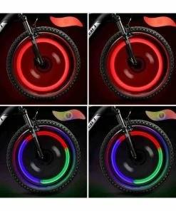 LED Roue Lumières (2 Rouge + 2 Multicolore) Lot De 4, Rayons De Roue Vélo Pour VTT VTC Bicyclette Adultes Et Enfants - Avis / Test