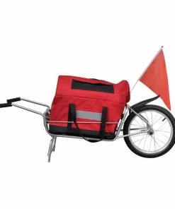 MVP - Remorque De Bagages 2 En 1 Remorque De Vélo à Une Roue Avec Sac De Rangement 143 X 42 X 41 Cm-4614 - Avis / Test