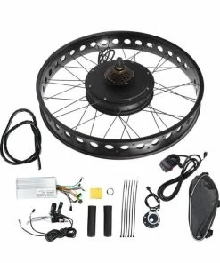 Qiilu Kit De Conversion De Moteur De Vélo électrique Alliage D'aluminium 48V 1500W 26x4.0 Pouces Kit De Roue De Moteur De - Avis / Test