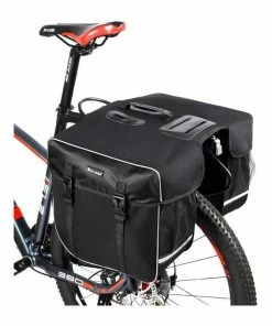 Sacoche De Vélo Porte-Bagages Double Sac De Roue Arrière 30L Étanche Grande Capacité Sacoche De Cadre Polyvalente Avec Hous - Avis / Test