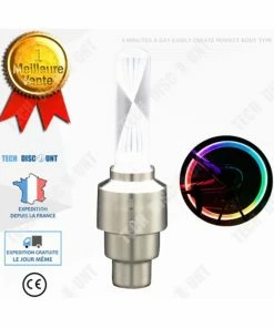 TD® Eclairage Roue Vélo à LED Lumière Rouge Vert Bleu Multicolore Lot 4 Pneu Rayons VTT VTC étanche Ultra-lumineux De Nuit - Avis / Test