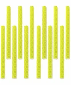 Tube De 12 Rayons Réfléchissants Pour Réflecteur De Jante De Roue De Cyclisme, Accessoires De Vélo - Jaune - Avis / Test