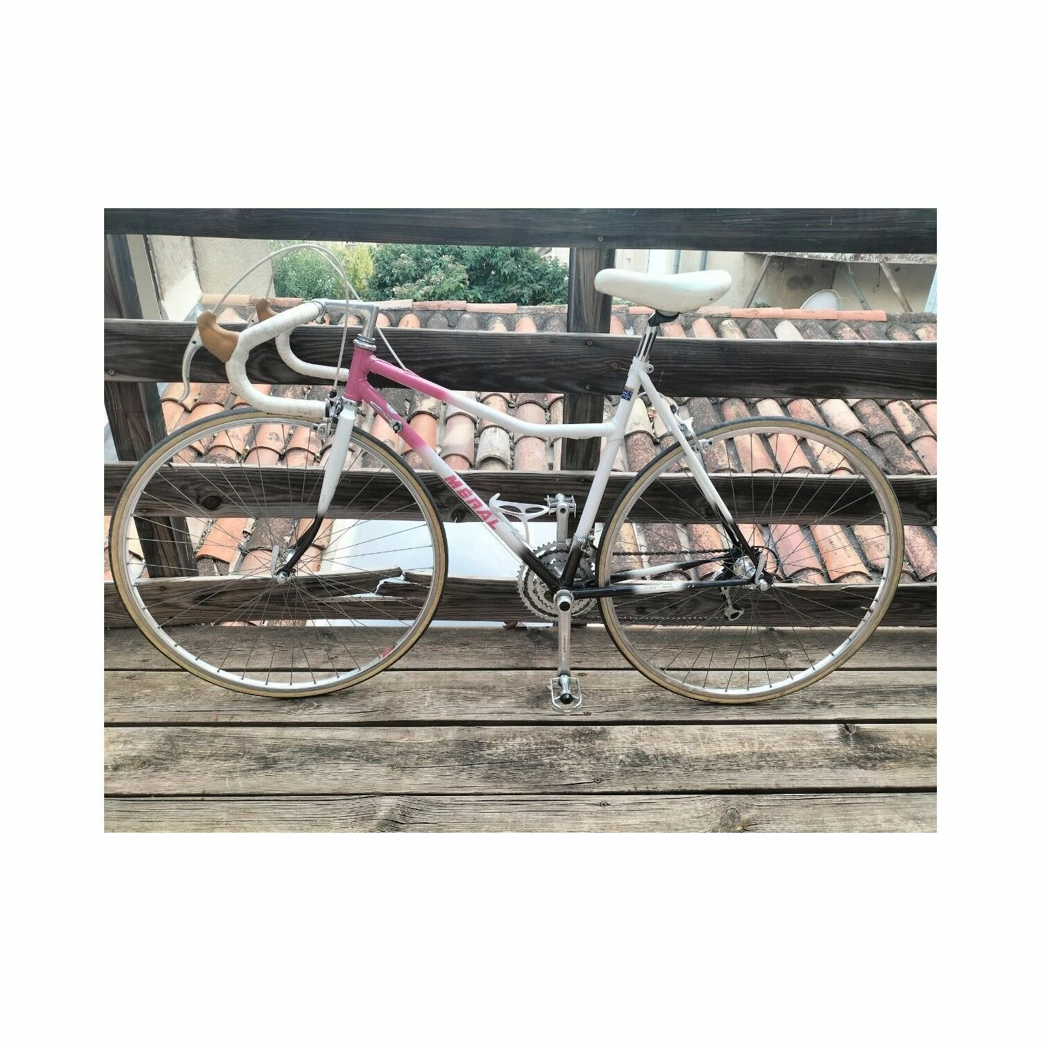 Vélo Femmes Meral Vanille Fraise Velo De L'année 1986 - 52 - 700c 4 Vélo Femmes Meral Vanille Fraise Velo De L'année 1986 - 52 - 700c – Image 4
